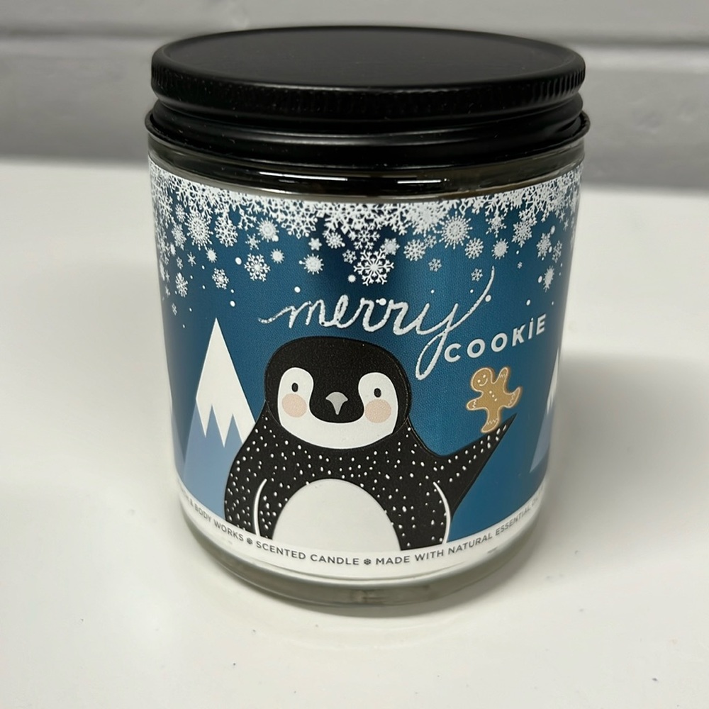 Merry cookie single wick candle